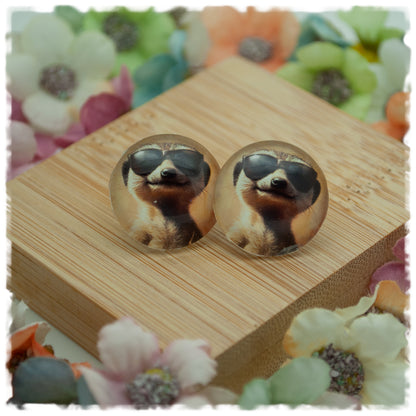 Ohrringe Erdmännchen mit Sonnenbrille