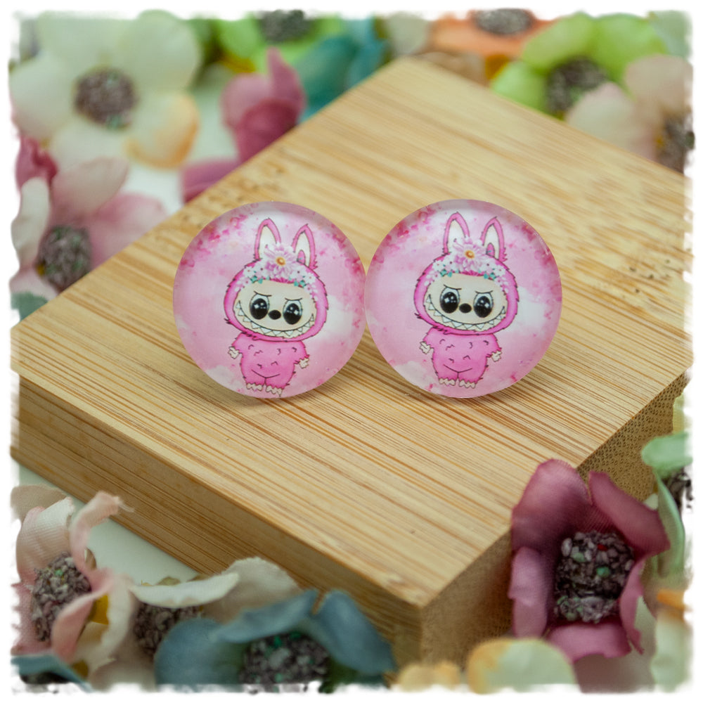 Ohrringe kleines rosa Monster - Jackelina