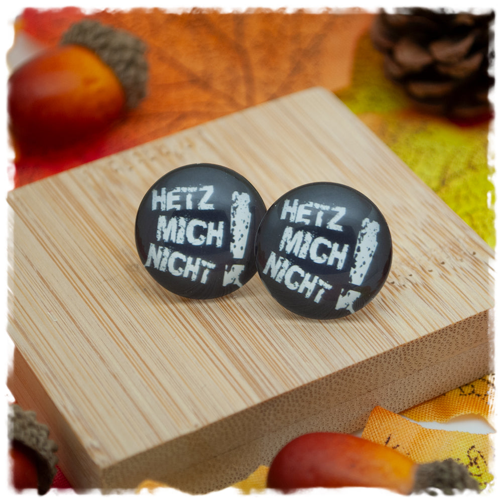 Ohrringe mit HETZ MICH NICHT!