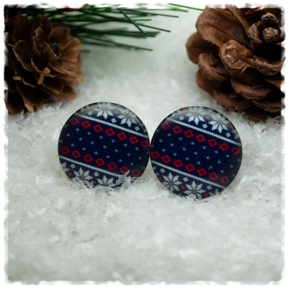 Ohrringe mit Norwegermuster