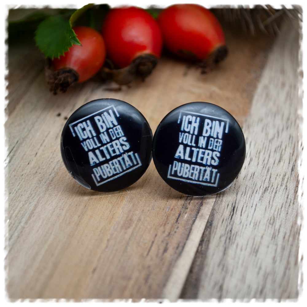 Ohrringe ICH BIN VOLL IN DER ALTERSPUBERTÄT (AKTION)
