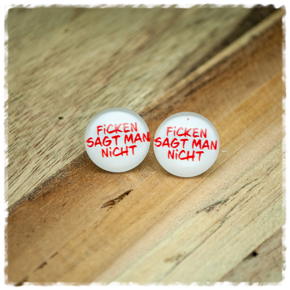Ohrringe in 16 mm FICKEN SAGT MAN NICHT