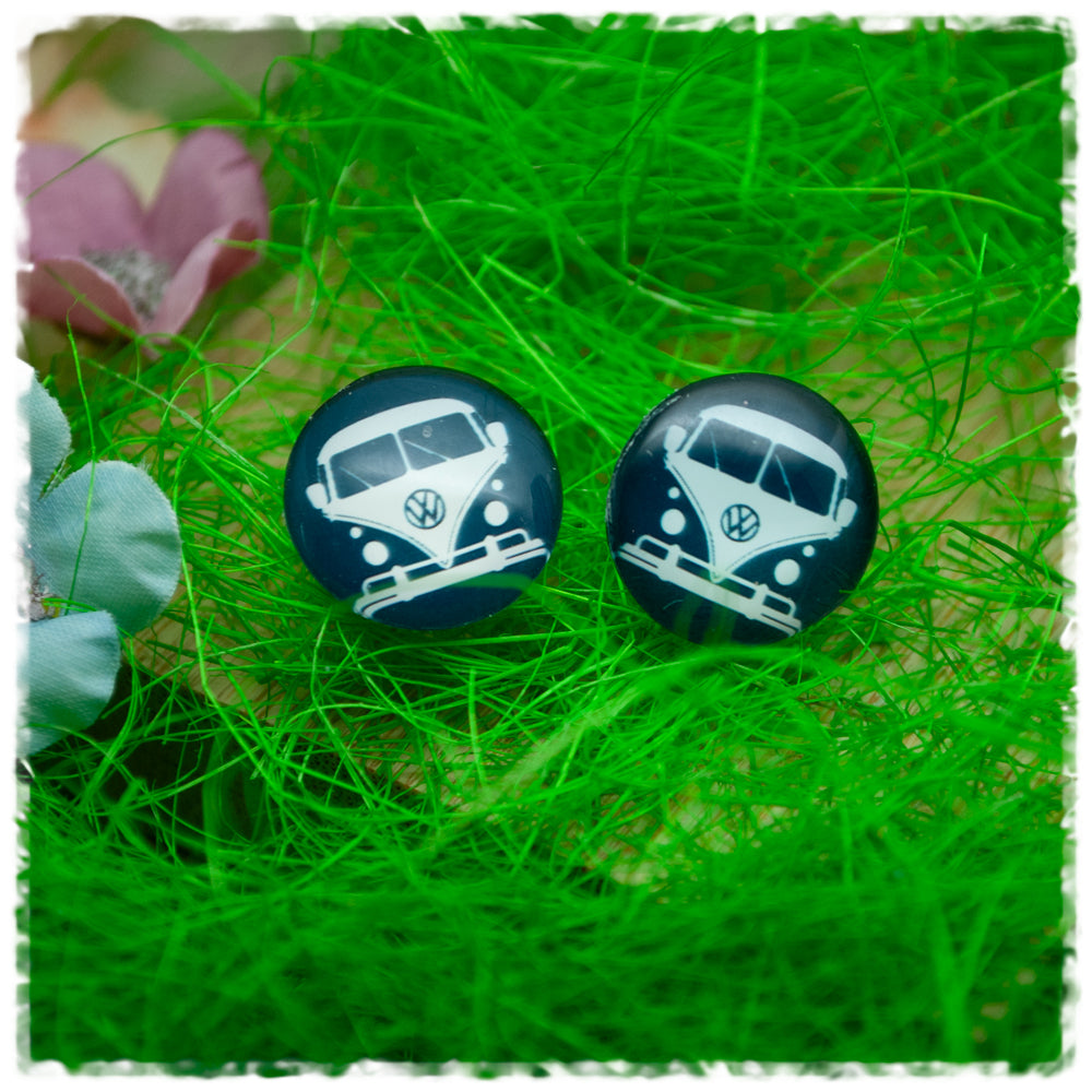 Ohrringe in 16 mm petrol mit Bully