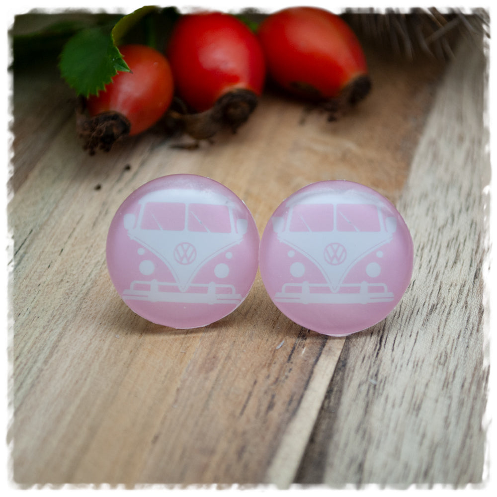 Ohrringe in 20 mm rosa mit Bulli