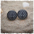 Ohrringe in 20 mm grau mit Punkten und Anker