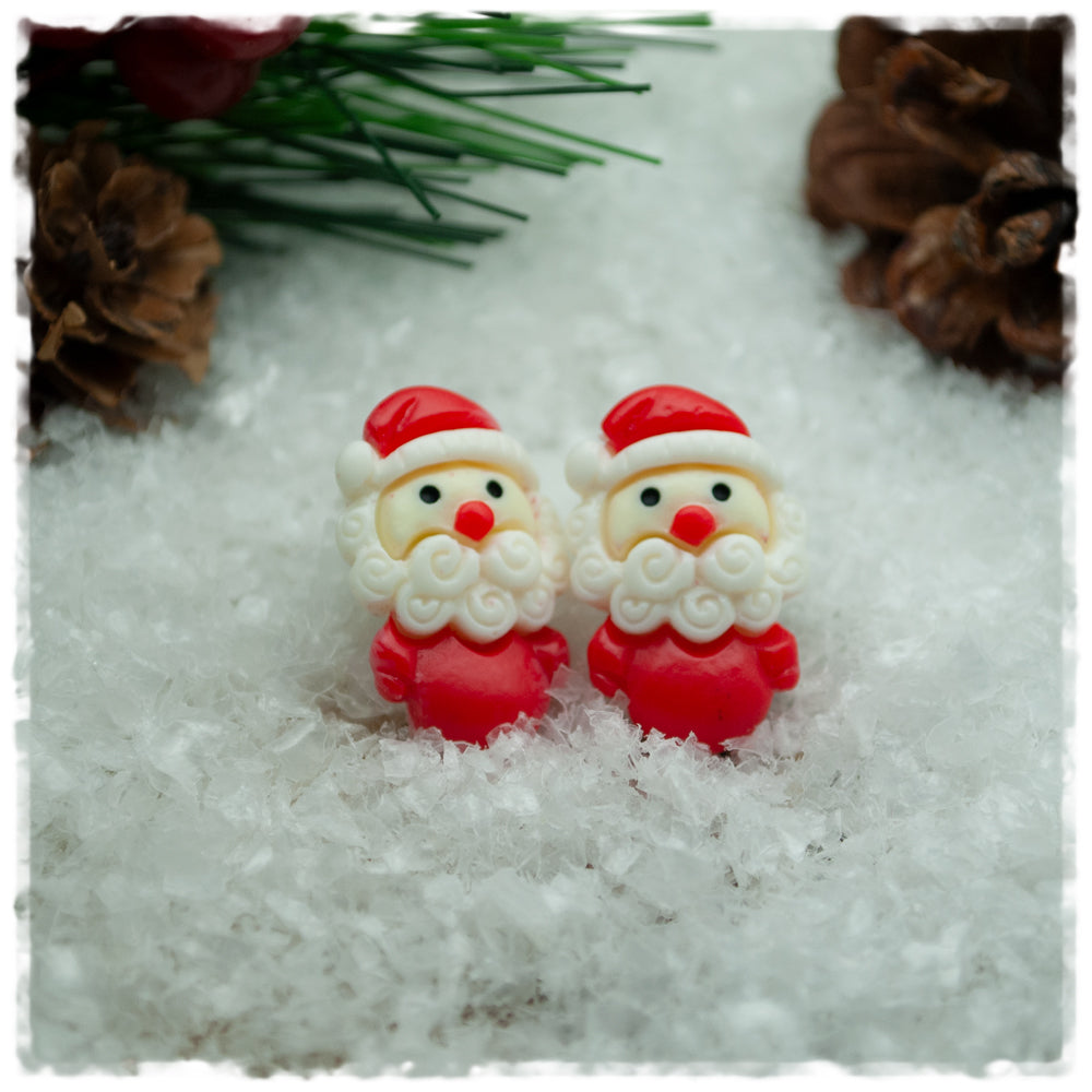 Ohrringe in 20 mm Weihnachtsmann
