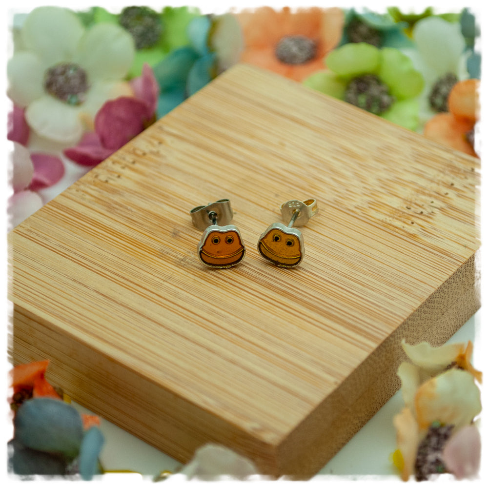 Ohrringe in 6 mm gelber Frosch - Jackelina