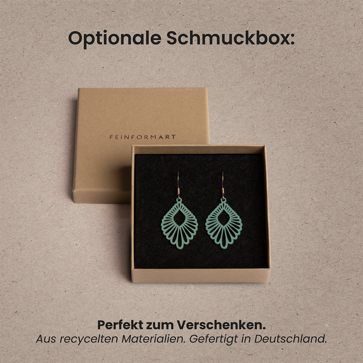 Ohrringe / Ohrhänger aus Holz | Rainbow