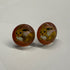 Ohrringe in 18 mm orange mit gelbem Monster - Jackelina