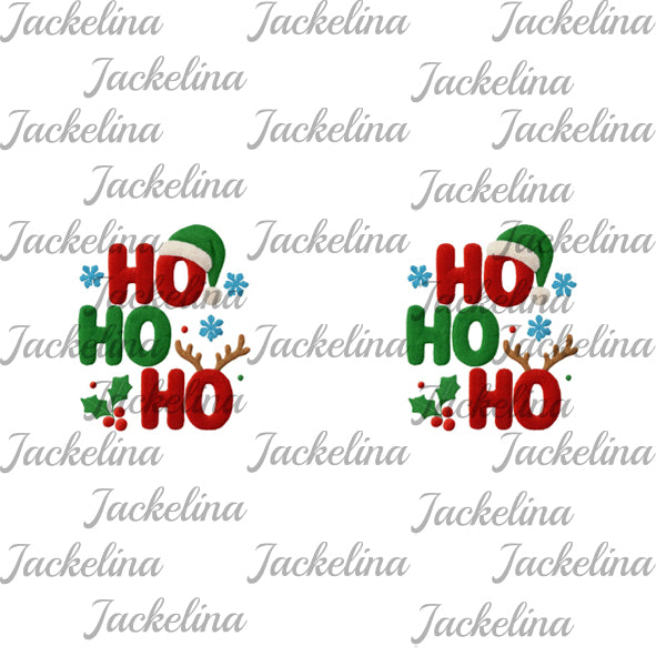Ohrringe HO HO HO mit Mütze und Geweih