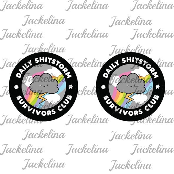 Ohrringe DAILY SHITSTORM SURVIVORS CLUB
