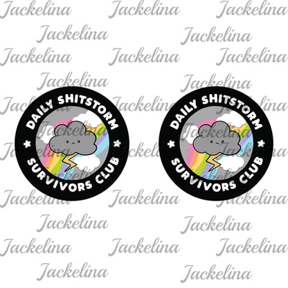 Ohrringe DAILY SHITSTORM SURVIVORS CLUB