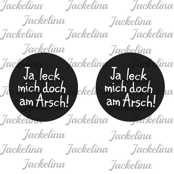 Ohrringe Ja leck mich doch am Arsch!