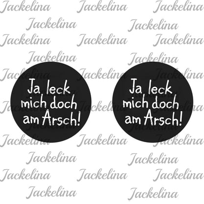 Ohrringe Ja leck mich doch am Arsch!