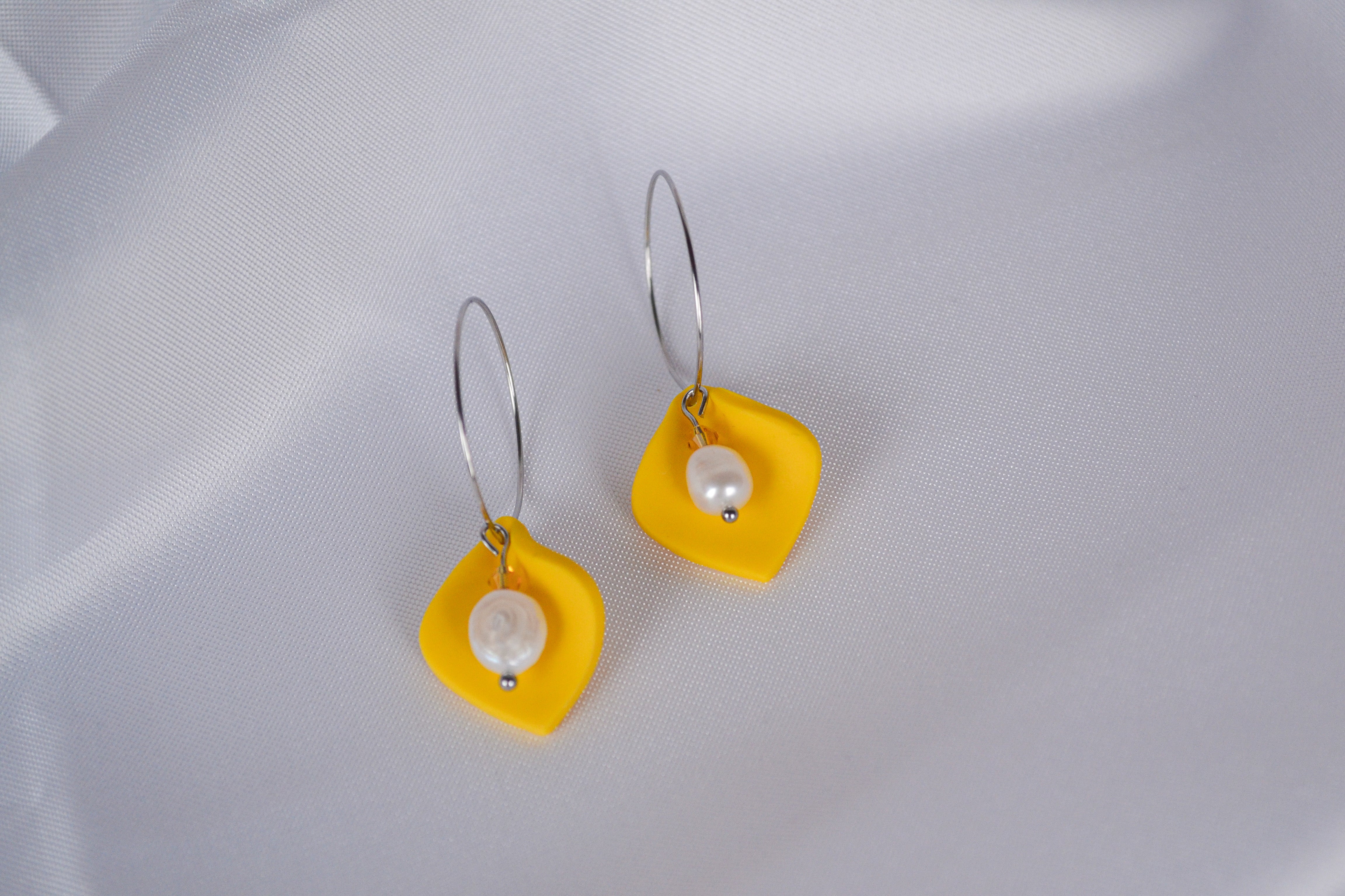 Creolen Leyla in Gelb