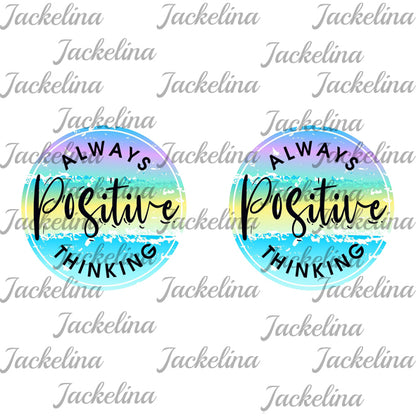 Ohrringe ALWAYS positive THINKING
