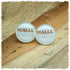Ohrringe in 20 mm weiß mit Malle Maus