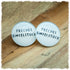 Ohrringe in 25 mm weiß mit Freches Einzelstück