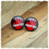Ohrringe in 20 mm schwarz mit Finger weg