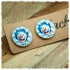 Ohrringe in 20 mm mit lachendem Schneemann