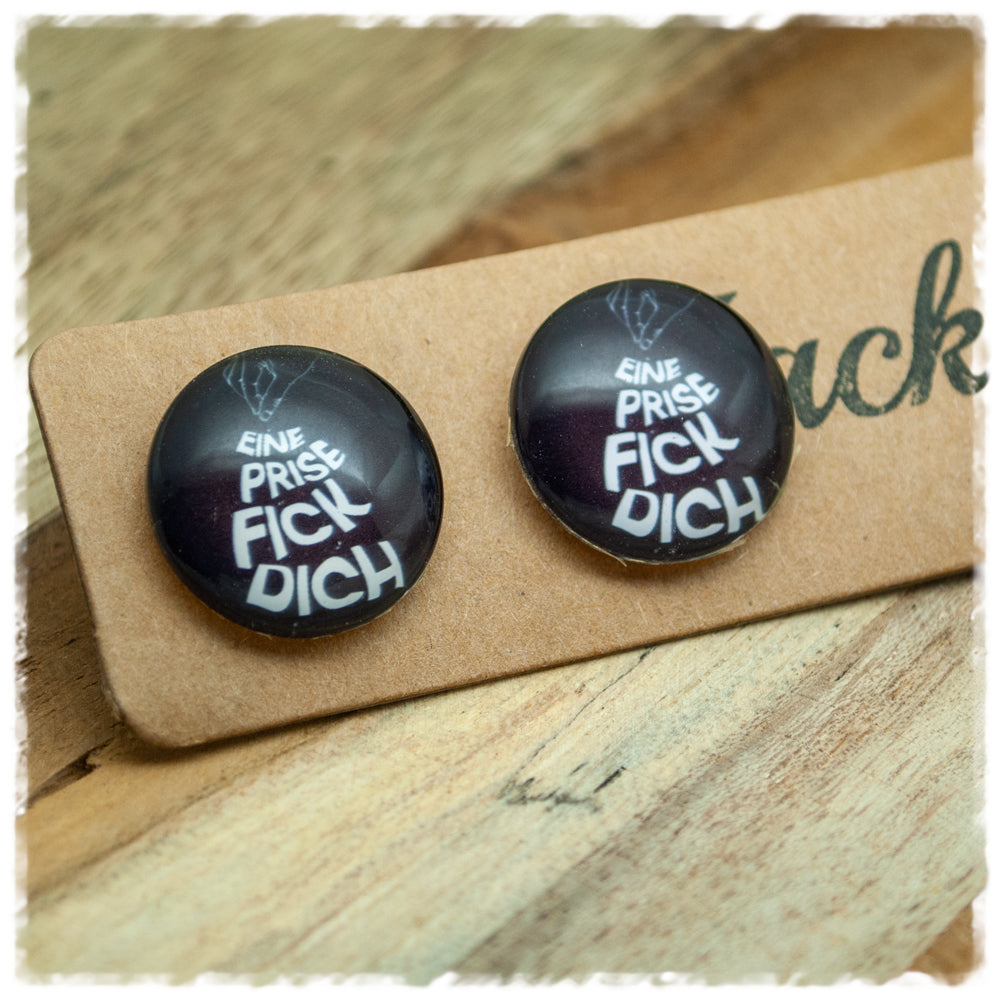 Ohrringe in 20 mm Eine Prise Fick dich