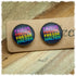 Ohrringe in 20 mm Friede Freude Fresse halten