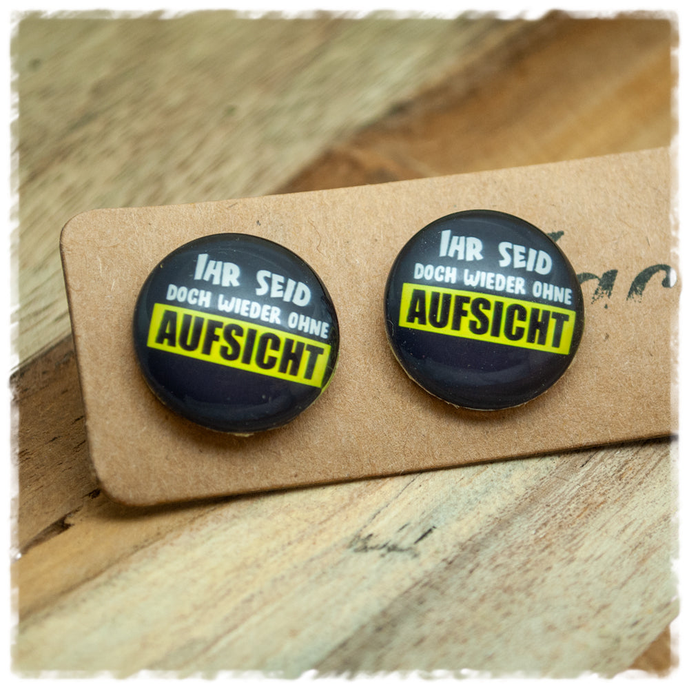 Ohrringe in 20 mm Ihr seid doch wieder ohne Aufsicht