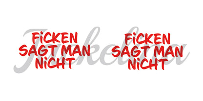 Ohrringe FICKEN SAGT MAN NICHT - Jackelina