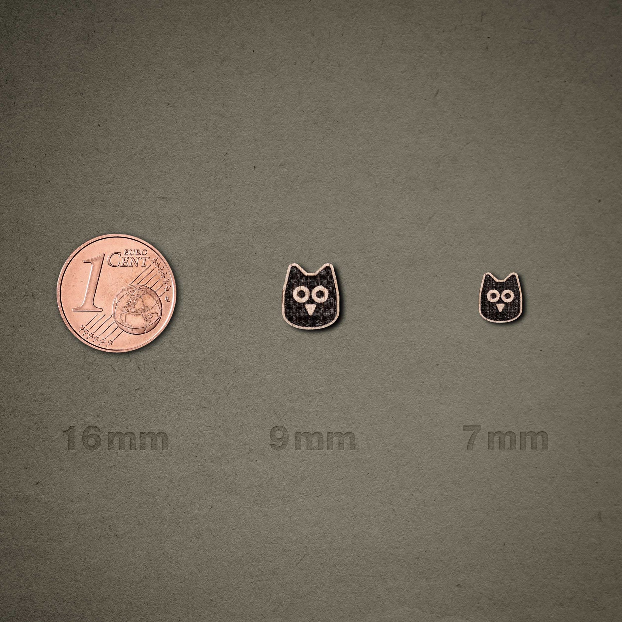 Ohrstecker aus Holz | Eule