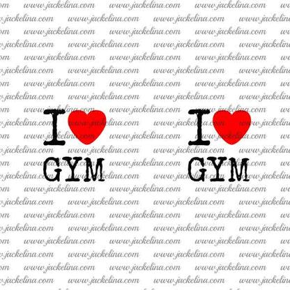 Ohrringe I LOVE GYM