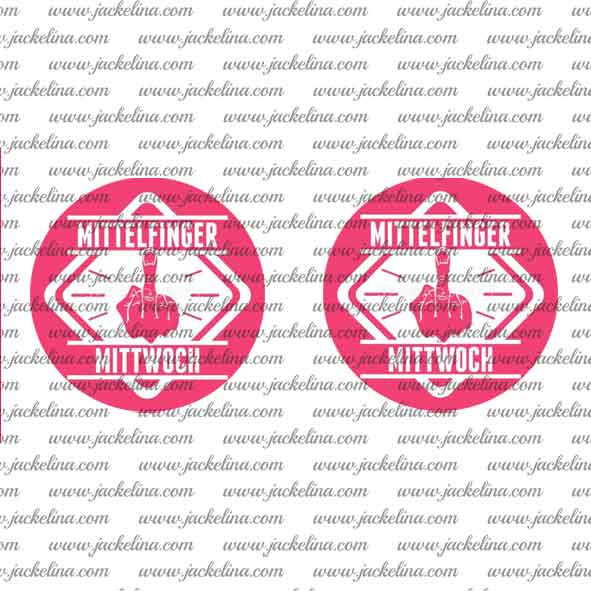 Ohrringe MITTELFINGER MITTWOCH