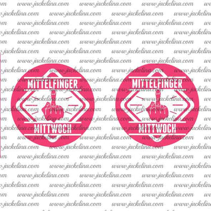 Ohrringe MITTELFINGER MITTWOCH