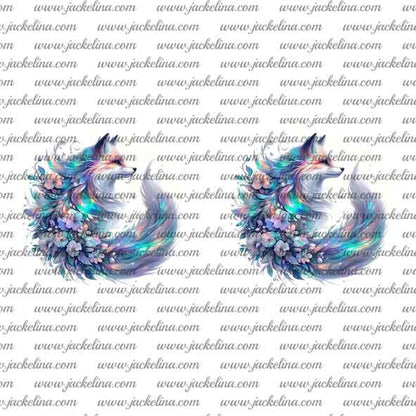 Ohrringe hellblauer Fuchs