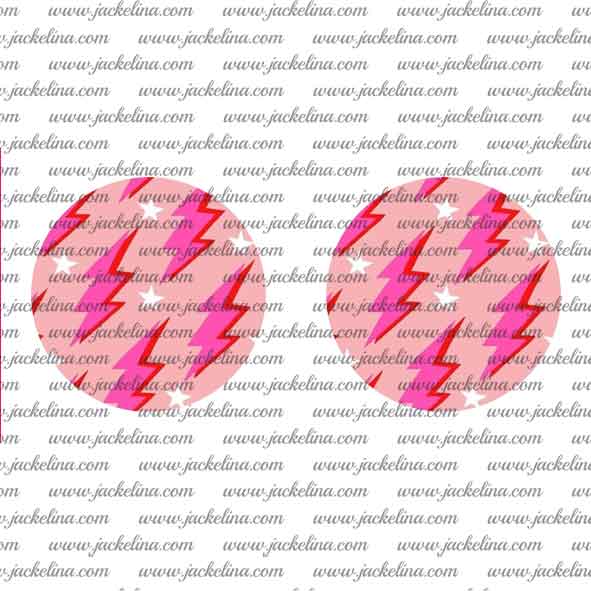 Ohrringe rosa mit pinken Blitzen