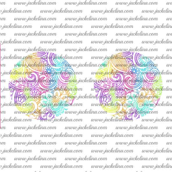 Ohrringe buntes Paisleymuster