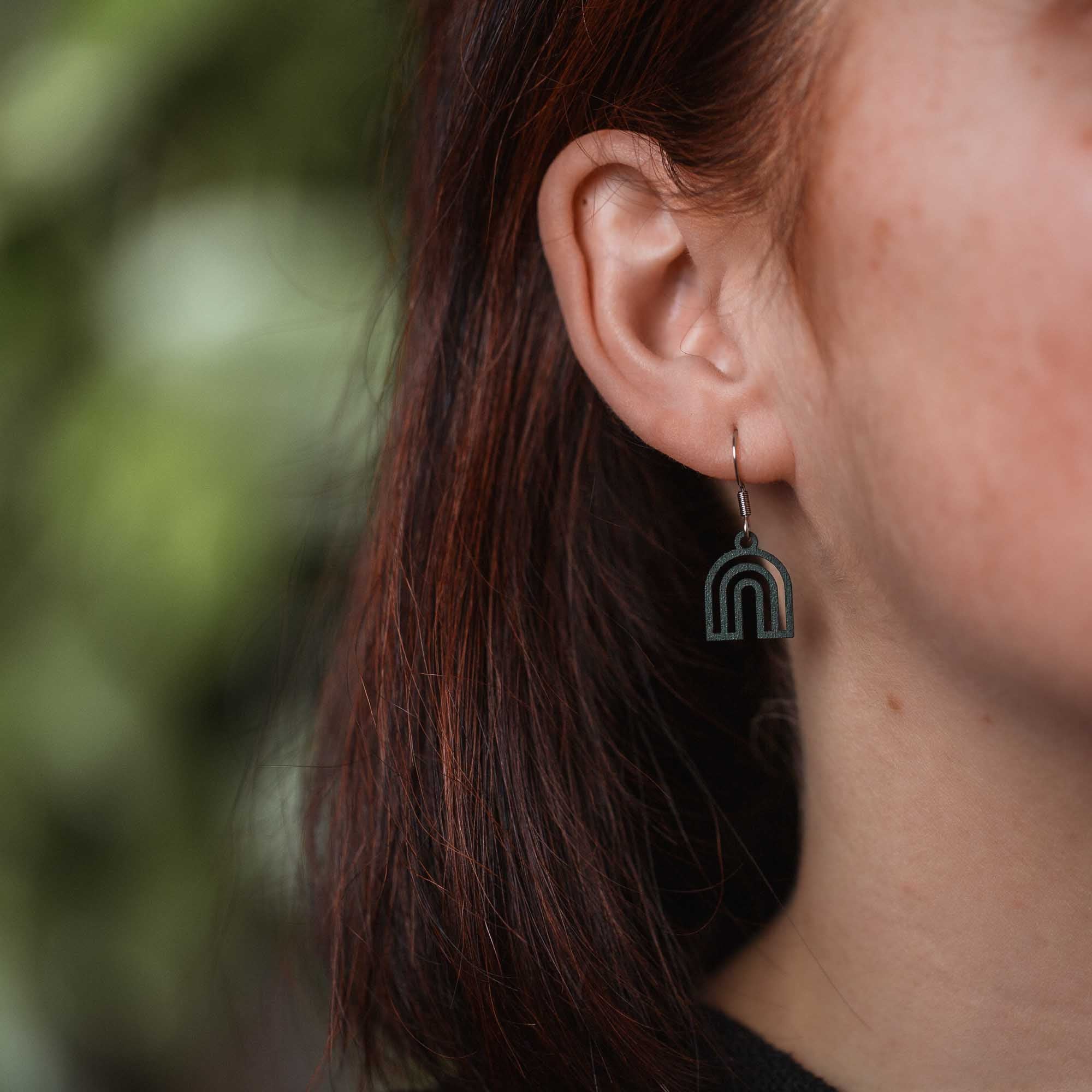 Ohrringe / Ohrhänger aus Holz | Rainbow