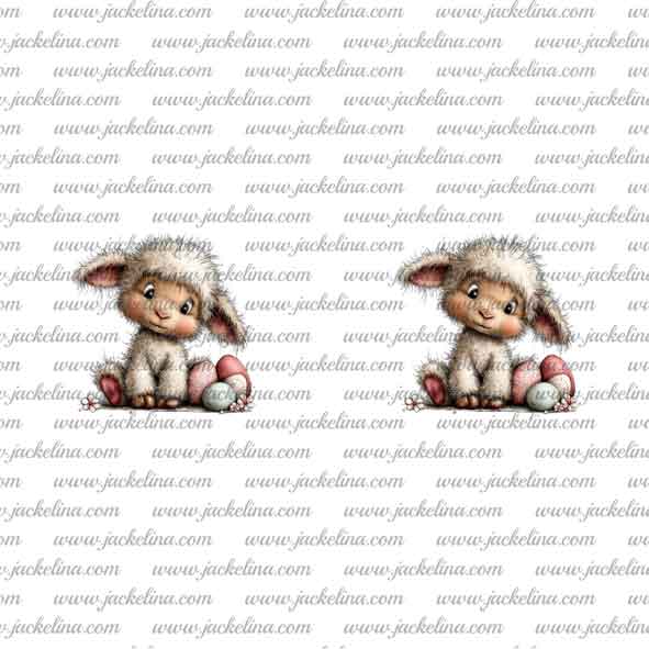 Ohrringe weiß mit Osterlämmchen