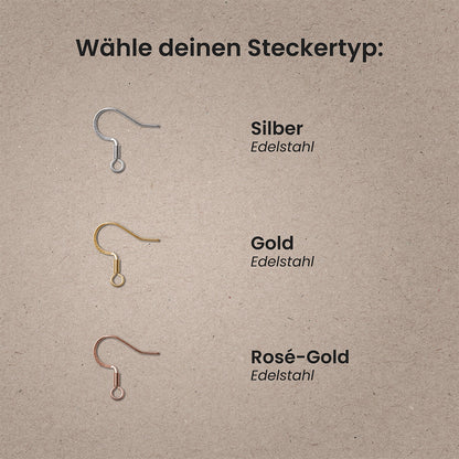 Ohrringe / Ohrhänger aus Holz | Rainbow