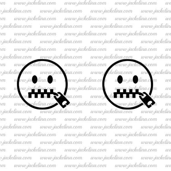 Ohrringe mit stummem Smiley
