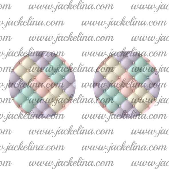 Ohrringe mit Muster in Pastelltönen