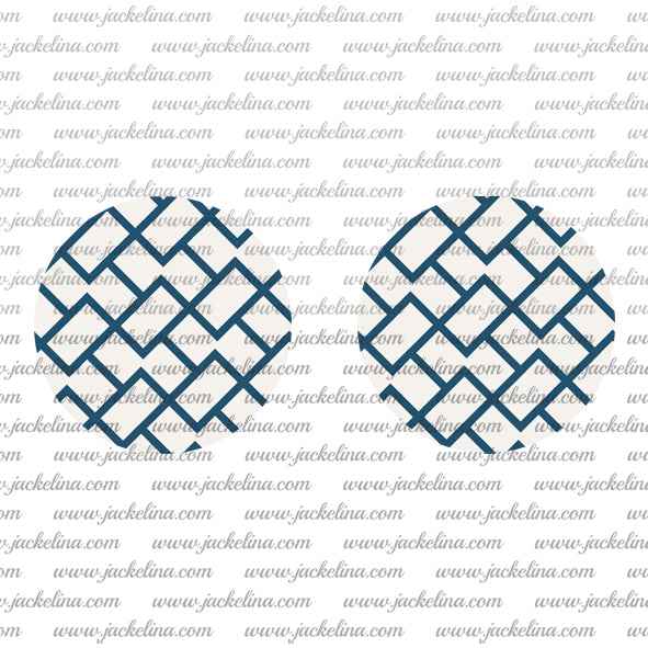 Ohrringe pink weiß gemustert