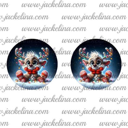 Ohrringe dunkelblau mit Babyelch