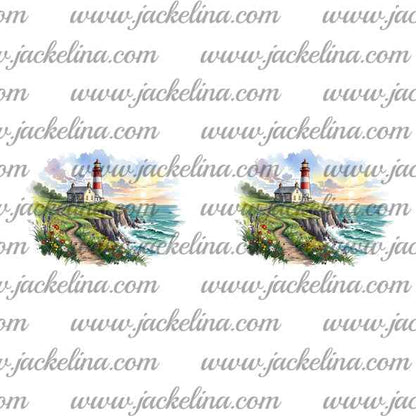 Ohrringe mit kleinem Haus und Leuchtturm