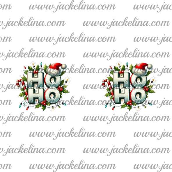 Ohrringe HO HO mit Weihnachtsmütze