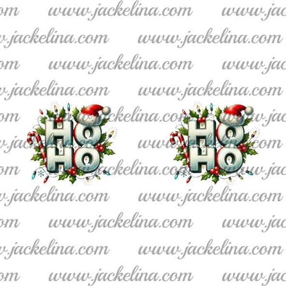 Ohrringe HO HO mit Weihnachtsmütze