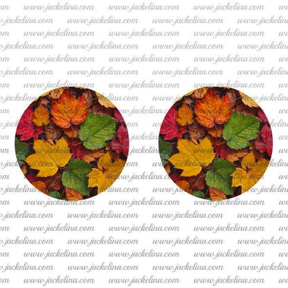 Ohrringe mit buntem Herbstlaub