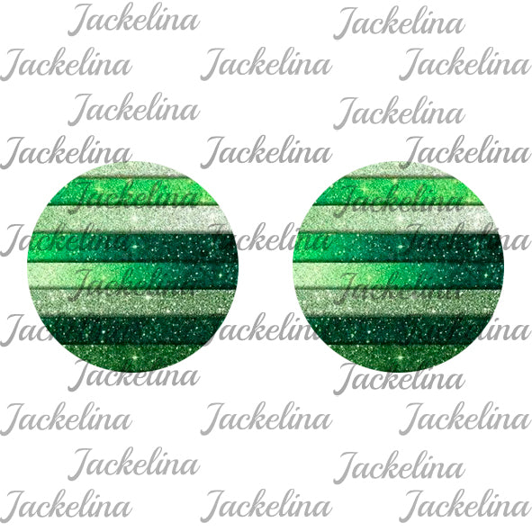 Ohrringe grün gestreift