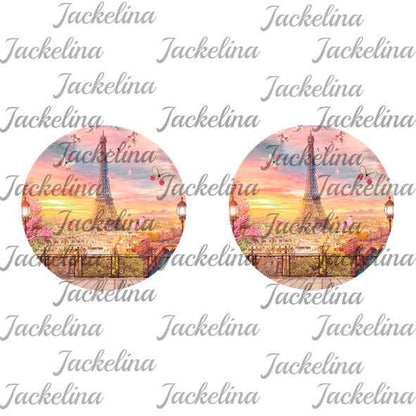 Ohrringe Eiffelturm im Sonnenuntergang