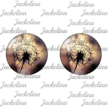 Ohrringe braun mit Pusteblume