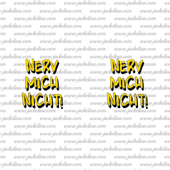 Ohrringe NERV MICH NICHT!